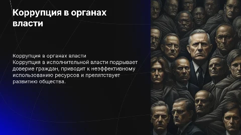 Коррупция в системе исполнительной власти
