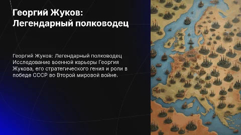 Georgy Zhukov: The Legendary Soviet Commander Overview