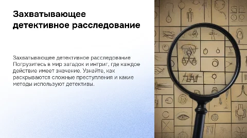 детективное расследование