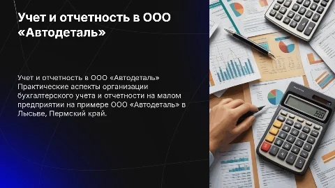 Учет и отчетность в малом предприятии: практические аспекты