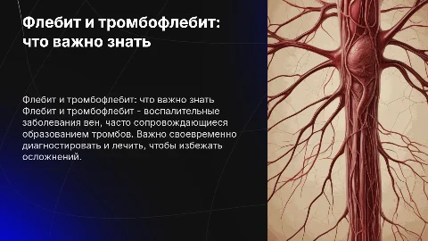 флебит и тромбофлебит