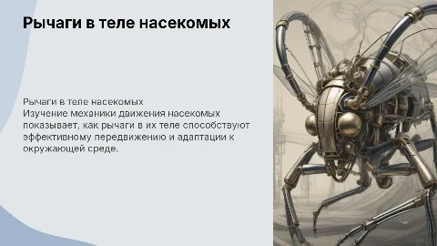 рычаг в теле насекомых