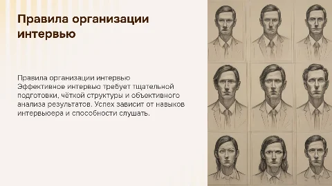 Правила организации, проведения и анализа интервью