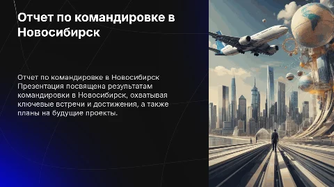 отчет по командировке г.Новосибирск