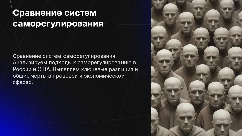 Сравнительная характеристика системы саморегулирования в России и США