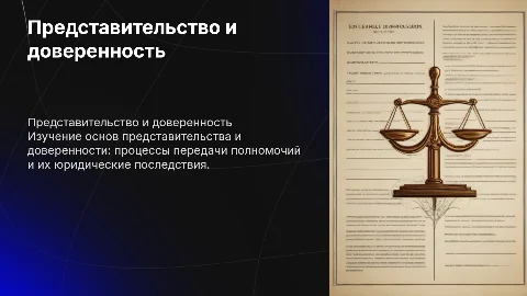 Представительство и доверенность