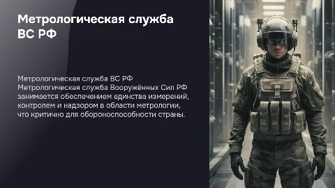 Метрологическая служба Вооружённых Сил РФ: история и задачи