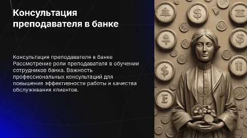 консультация преподавателя банк
