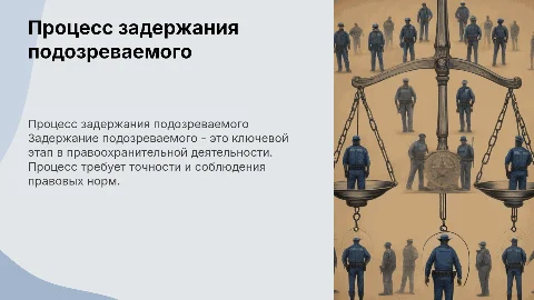 Задержание подозреваемого