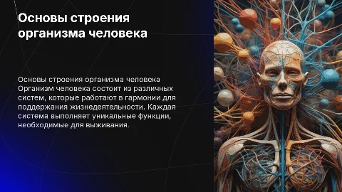 Строение организма
