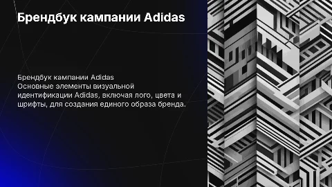 Брендбук кампании Adidas
