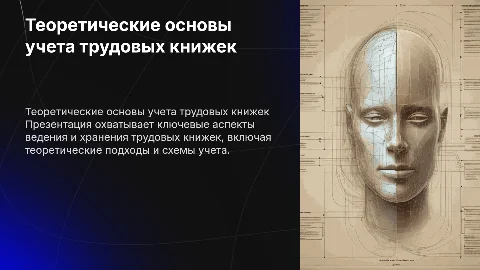 Теоретические основы учета трудовых книжек в виде схемы