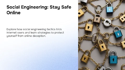 Презентация: Social Engineering: How to Avoid Online Deception