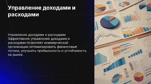 управление доходами и расходами коммерческой организации