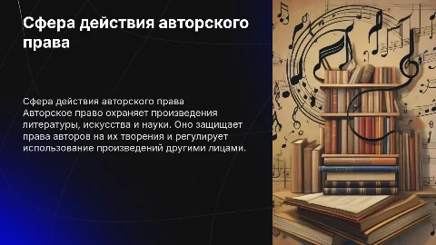 Сфера действия авторского права