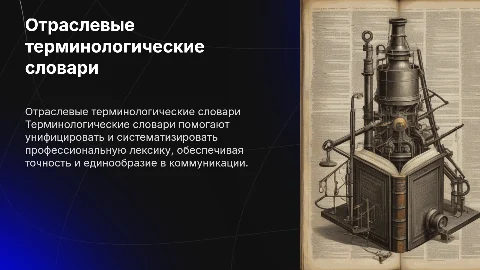 Отраслевые терминологические словари