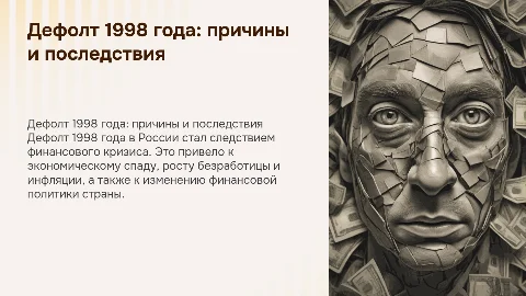 тема Дефолт 1998 г. и его последствия