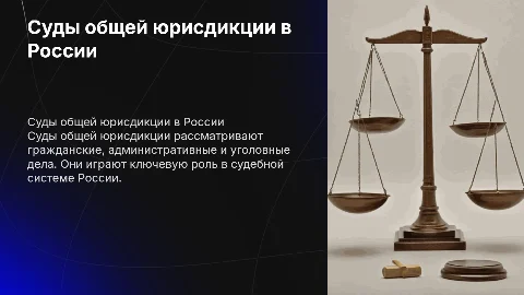 Суды, общие юрисдикции Российской Федерации