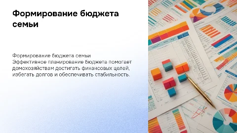 Формирование бюджета домохозяйства (семьи)