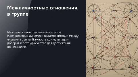 межличностные отношения в группе