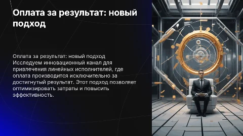 Новый канал привлечения линейных исполнителей с оплатой за результат