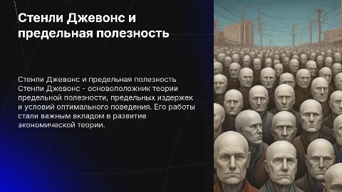 Стенли Джевонс: модели предельной полезности и издержек
