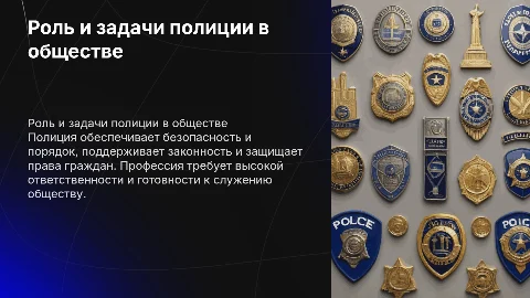 Профессия полиция