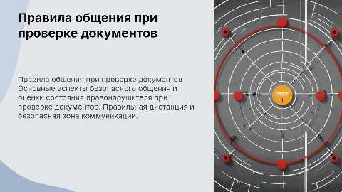 Правила поведения при проверке документов и обращении граждан