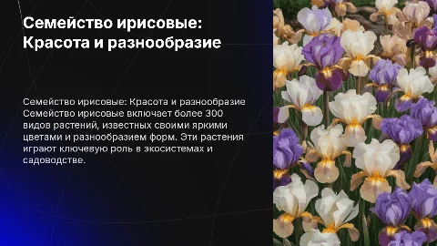 Семейство ирисовые