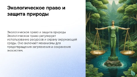 Экологическое право: механизмы охраны окружающей среды