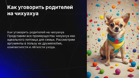 как уговорить родителей купить собаку чихуахуа?