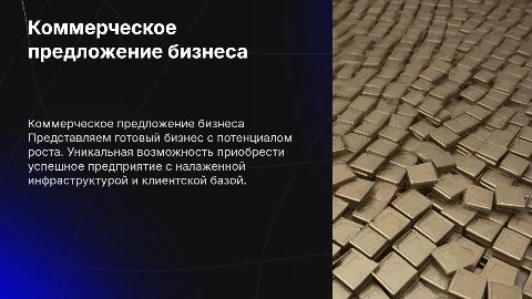 коммерческое предложение готового бизнеса