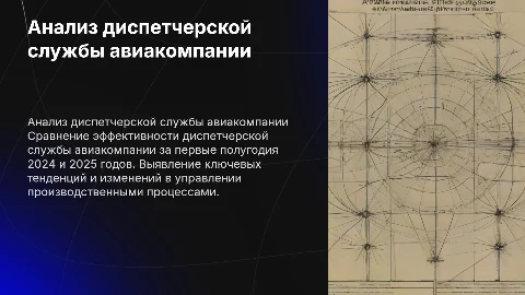 Анализ производственно-диспетчерской службы авиакомпании