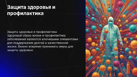 Защита жизни и здоровья. Профилактика заболеваний. Здоровый образ жизни