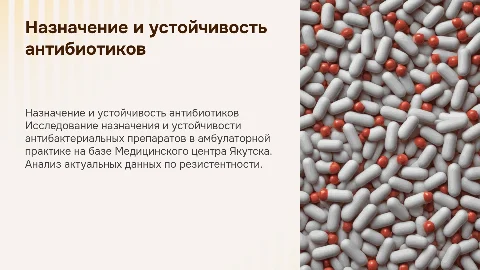 Исследование назначения антибактериальных препаратов в Якутске