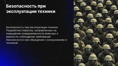 Плакаты по безопасности для военнослужащих: соблюдение требований