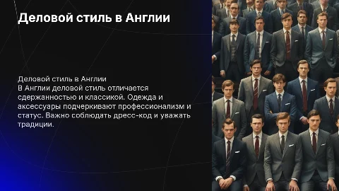 Деловой стиль в англии