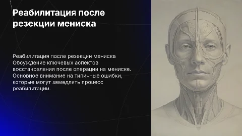 Протокол реабилитации после резекции мениска: ошибки и советы