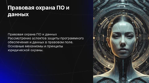 Программное обеспечение компьютера.правовая охрана программ данных