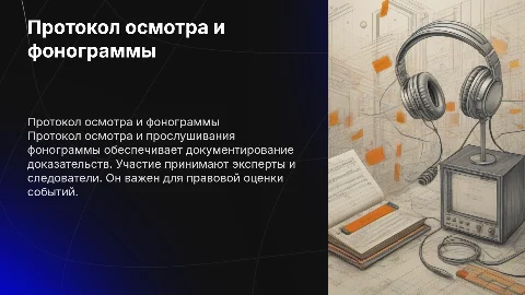 Протокол осмотра и прослушивания фонограммы: назначение и участники
