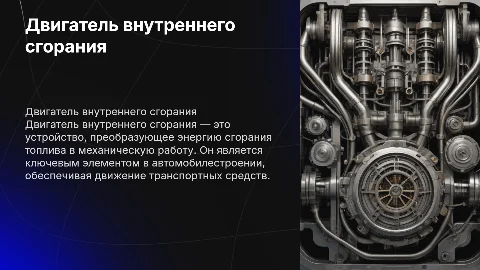 Двигатель внутреннего сгорания