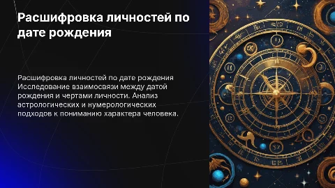расшифровка личностей по дате рождения