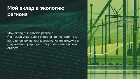 Мой вклад в экологию региона Челябинской области