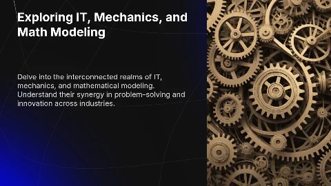 Презентация: Professional Environment Presentation: IT, Mechanics