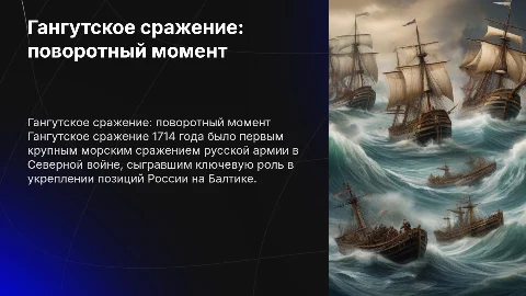 Гангутское сражение, презентация для реферата