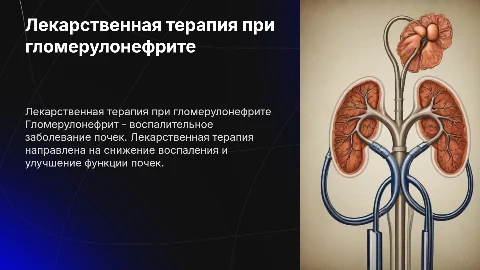 Лекарственная терапия при гламерулонефрите