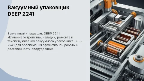 Устройство и обслуживание вакуумного упаковщика DEEP 2241