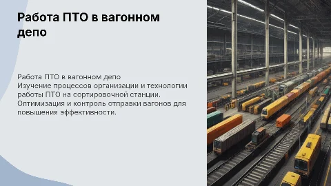 Организация и технология работы ПТО в вагонном депо
