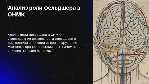 Анализ работы фельдшера в диагностике инсульта и лечении