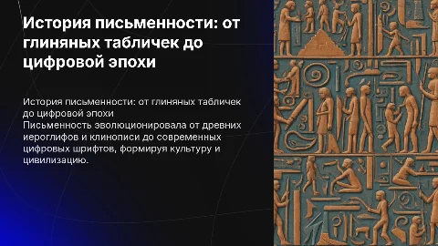 история письменности